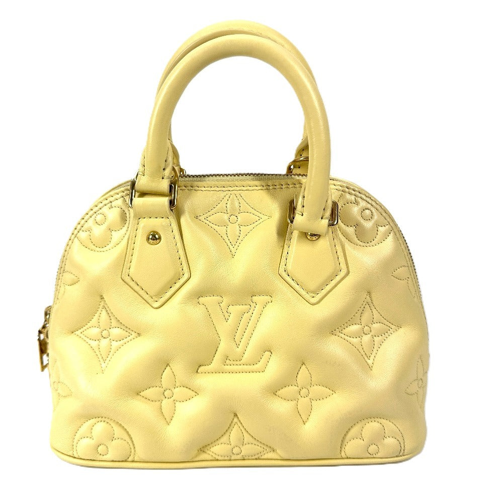 Louis Vuitton M59821 yellow Soft Bubble Gram Leather Shoulder Bag