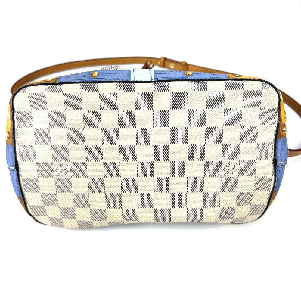 Louis Vuitton N41066 Damier Azur Damier Azur Canvas White Shoulder Bag