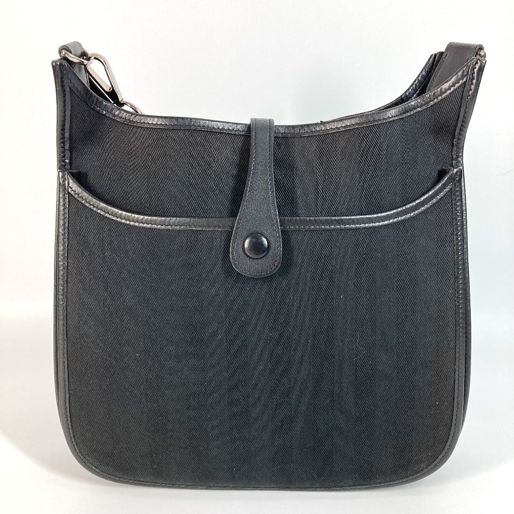 Shoulder Bag Punching Logo Evelyn Pm Evelyn Leather Canvas