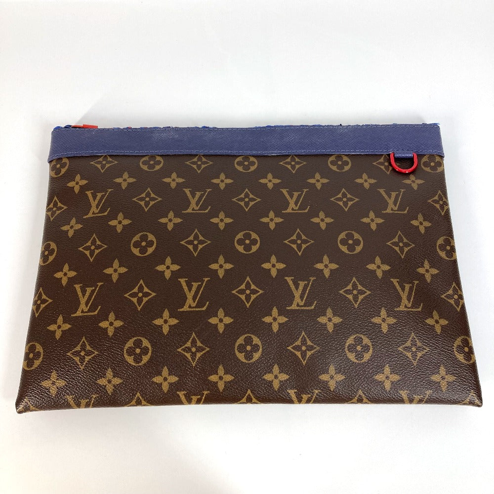 Louis Vuitton M63048 Pochette Apollo Monogram Canvas Brown Clutch Bag