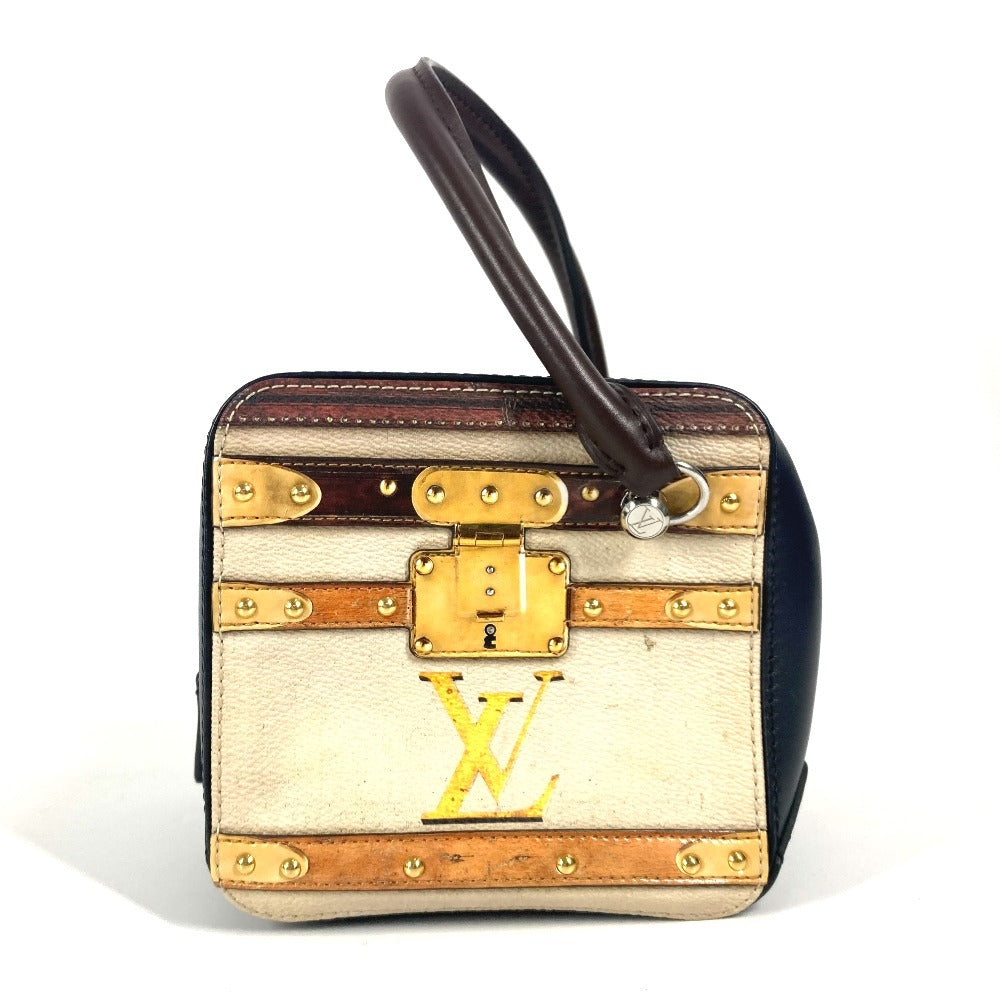 Louis Vuitton M52350 Trompe l'oeil Leather Navy Handbag