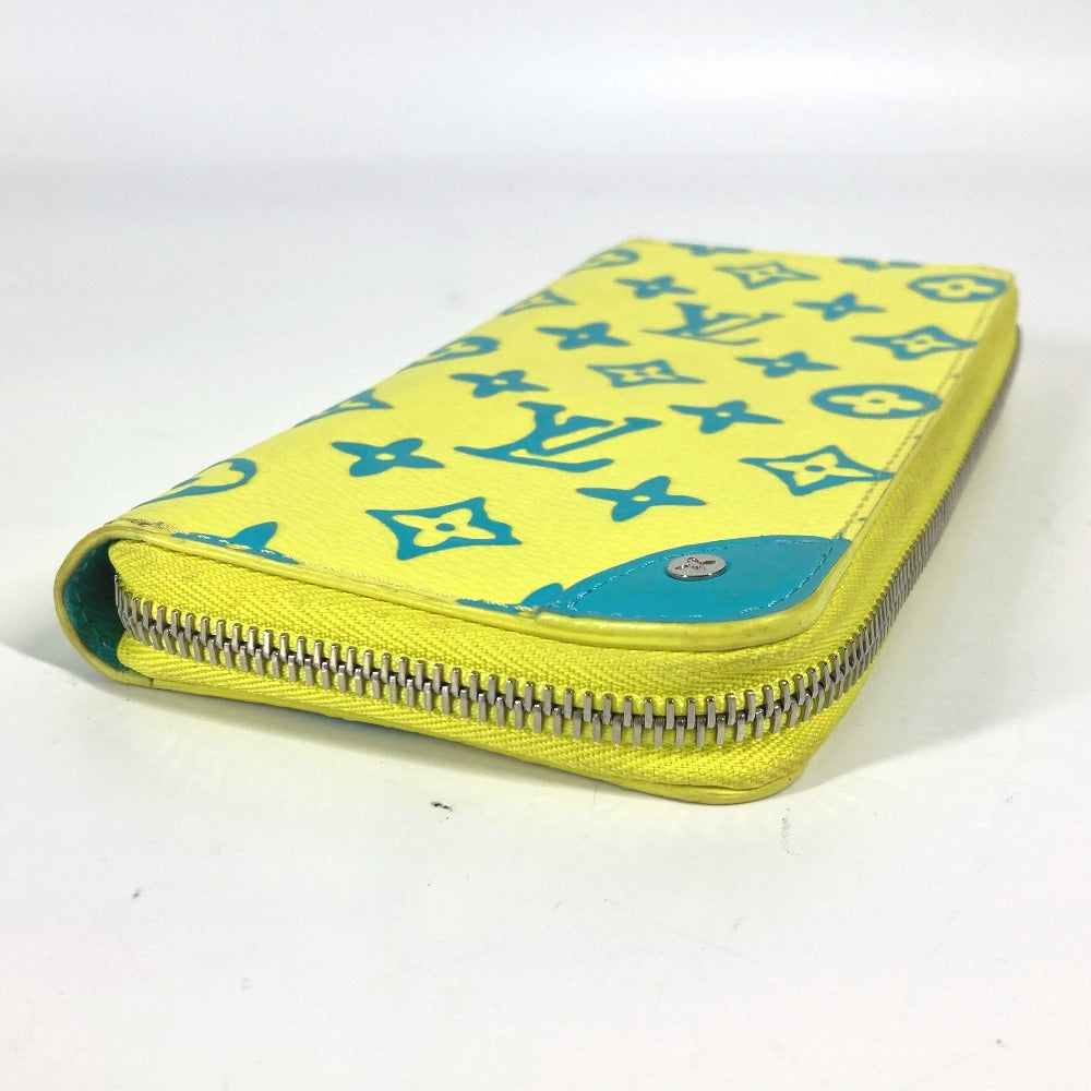 Louis Vuitton Long Purse M82005 yellow playground Monogram Leather Canvas Wallet Case
