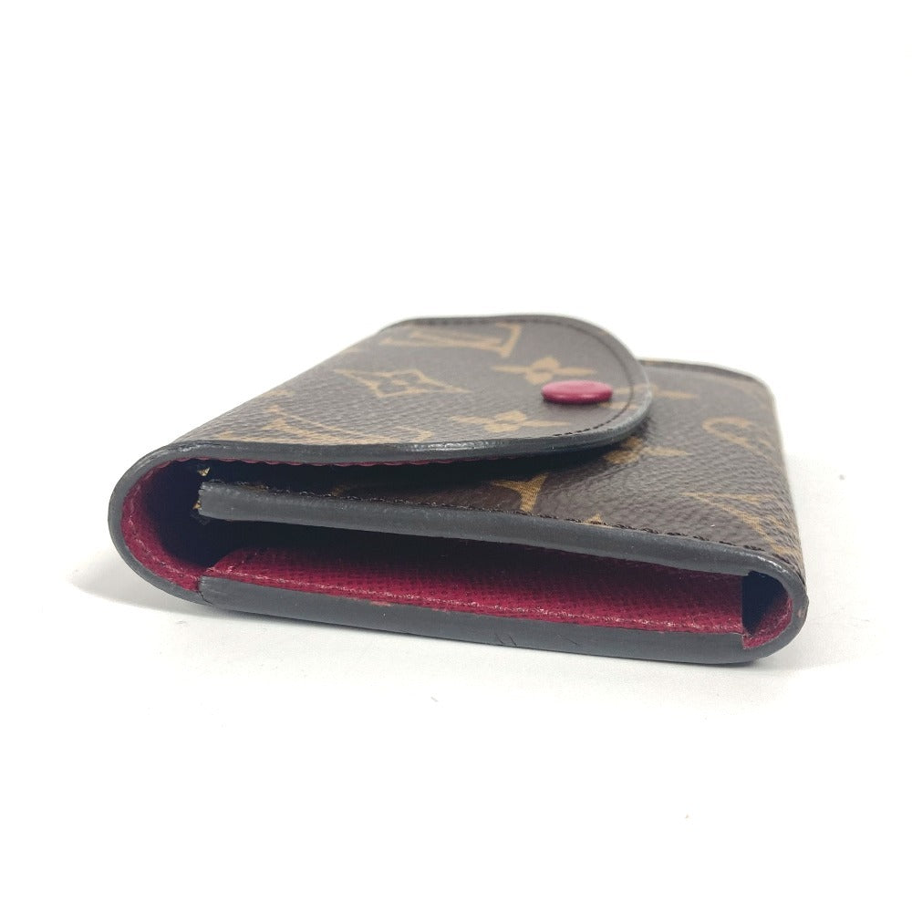 Louis Vuitton Folded Ｍ41939 Portomonet Rosali Monogram Canvas Pink Wallet Case