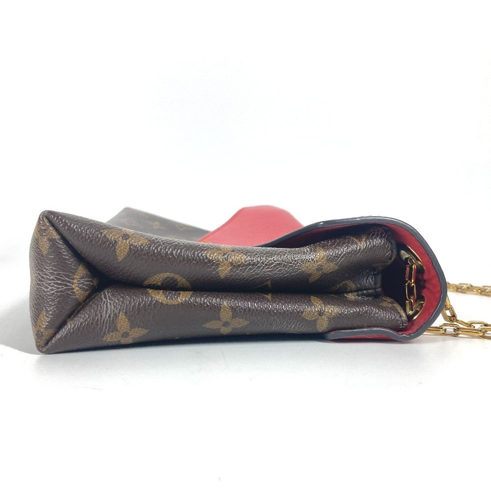 Louis Vuitton M41201 Palas Monogram Canvas Red Chain Shoulder Bag