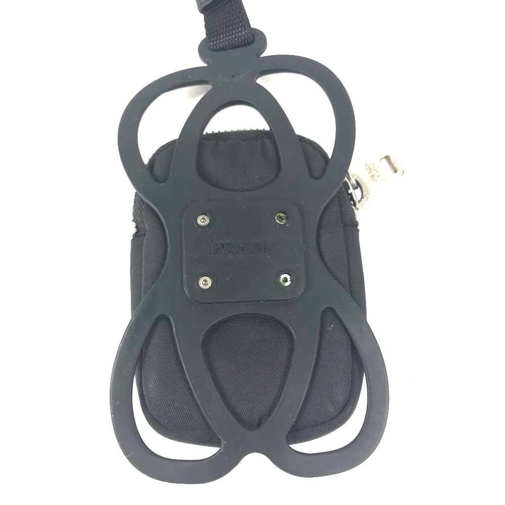 Mobile Case Triangle Plate Mens(Unisex) Handbag Nylon Black Travel Bag