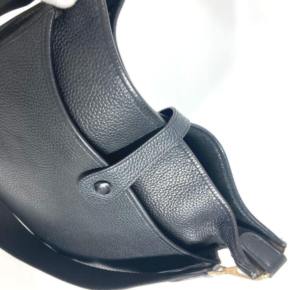 Hermes Shoulder Bag Taurillon Clemence Evelyn Gm Unisex Unisex Black