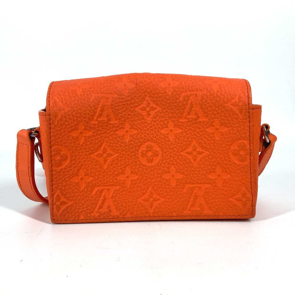 Louis Vuitton M82916 Taurillon Clemence Taurillon Clemence Monogram Leather Orange Wallet Case