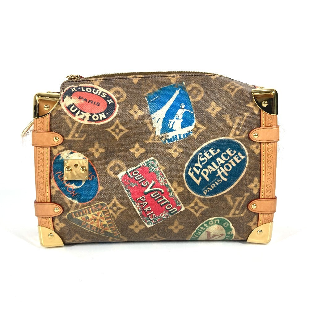 Louis Vuitton M47085 Coated flight mode Side Monogram Leather Canvas Brown Apparel