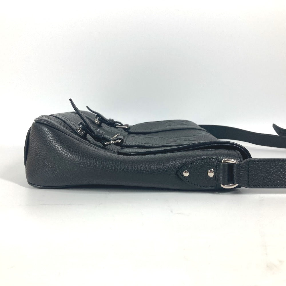 Gucci GG JUMBO MD Jumbo GG Leather Black Medium Shoulder Bag