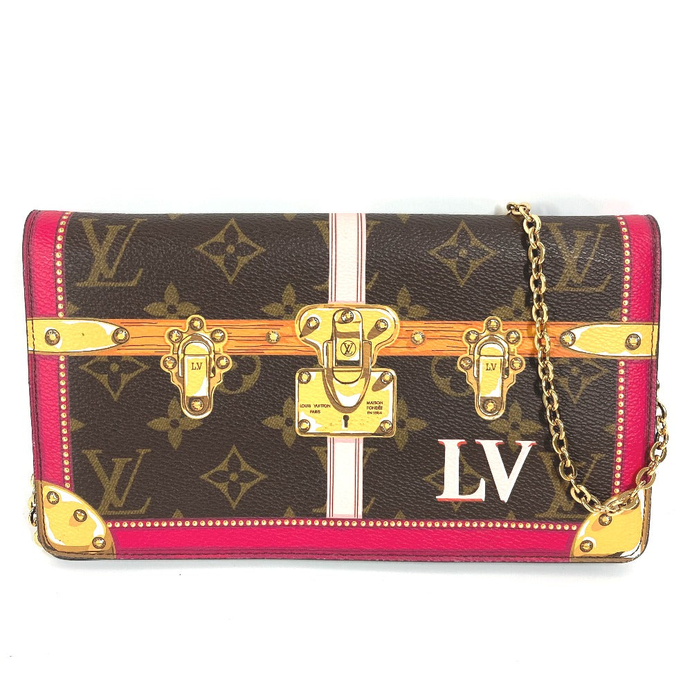Louis Vuitton Long Purse M62456 Summer Trunk Monogram Canvas Brown Wallet Case