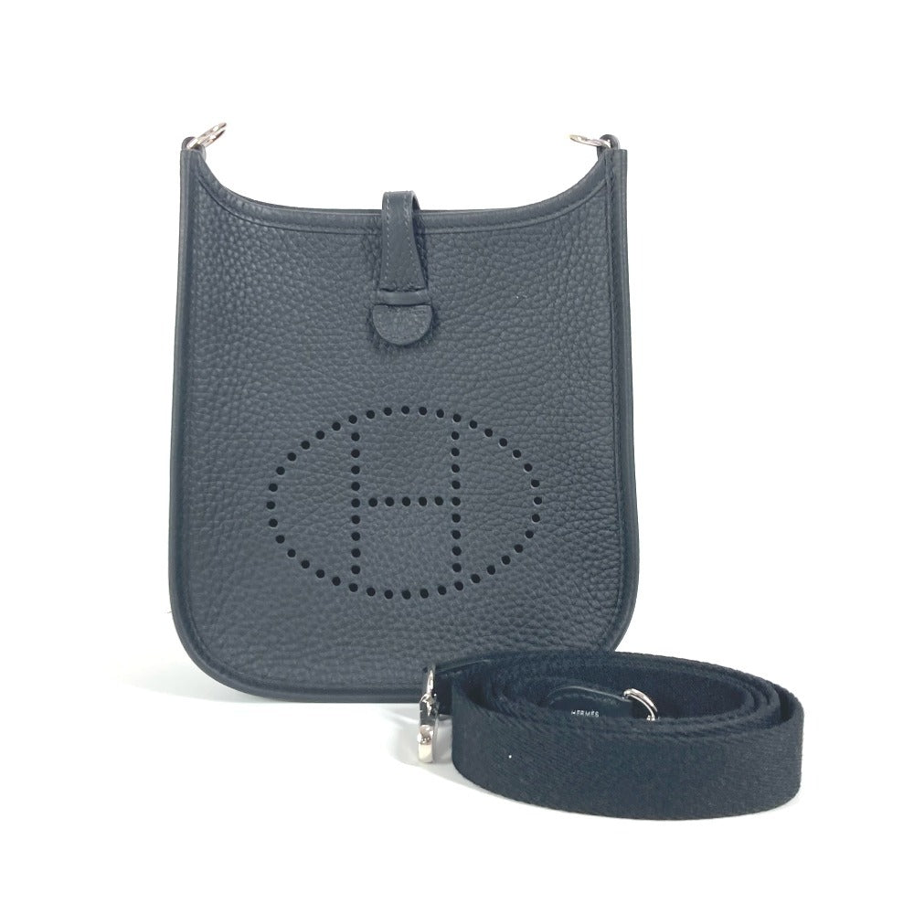 Hermes Shoulder Bag Taurillon Clemence Long Evelyn Tpm Amazone Black
