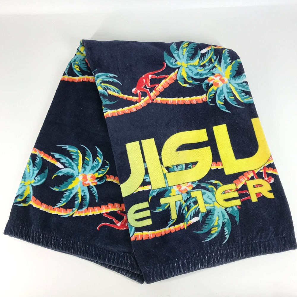 Louis Vuitton towel Jungle motif beach towel Cotton Navy Logo Handbag