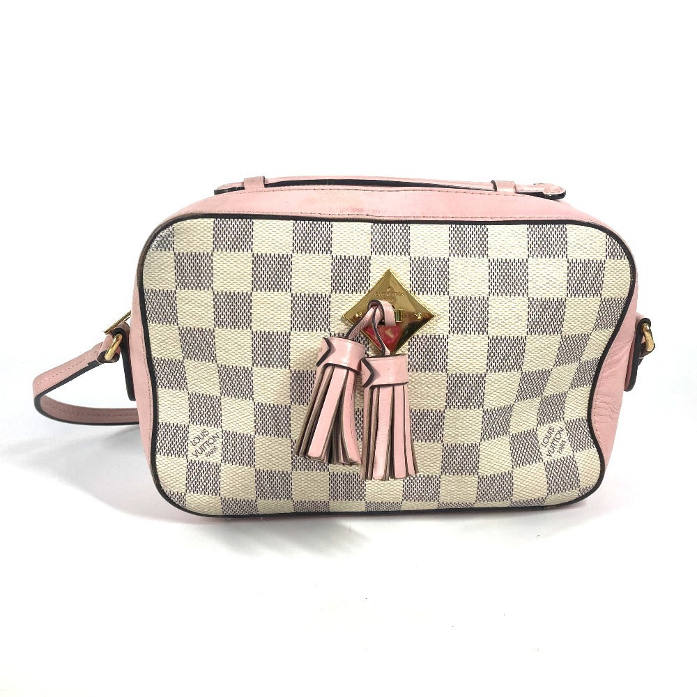 Louis Vuitton N40155 Damier Azur Damier Azur Canvas White Shoulder Bag