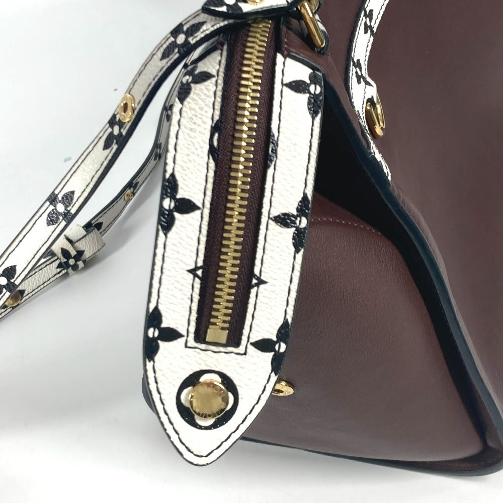 Louis Vuitton M42201 Color Speedy AmazoneMM Monogram Leather Brown Shoulder Bag