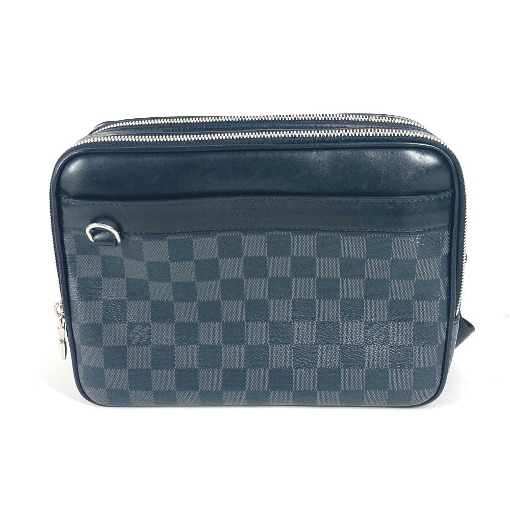 Louis Vuitton N40087 Damier Grafitto Damier Grafitte Canvas Black Shoulder Bag