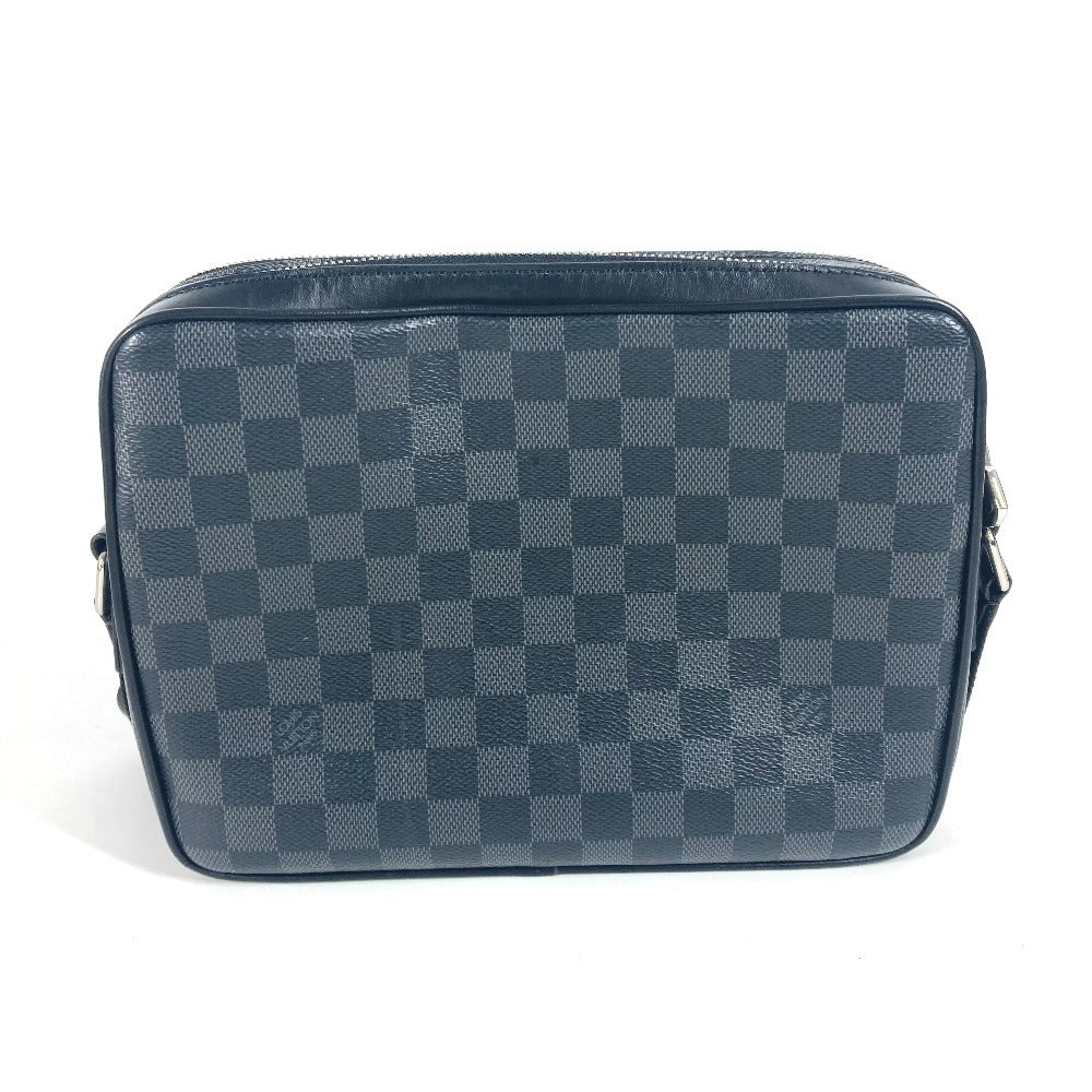 Louis Vuitton N40087 Damier Grafitto Damier Grafitte Canvas Black Shoulder Bag