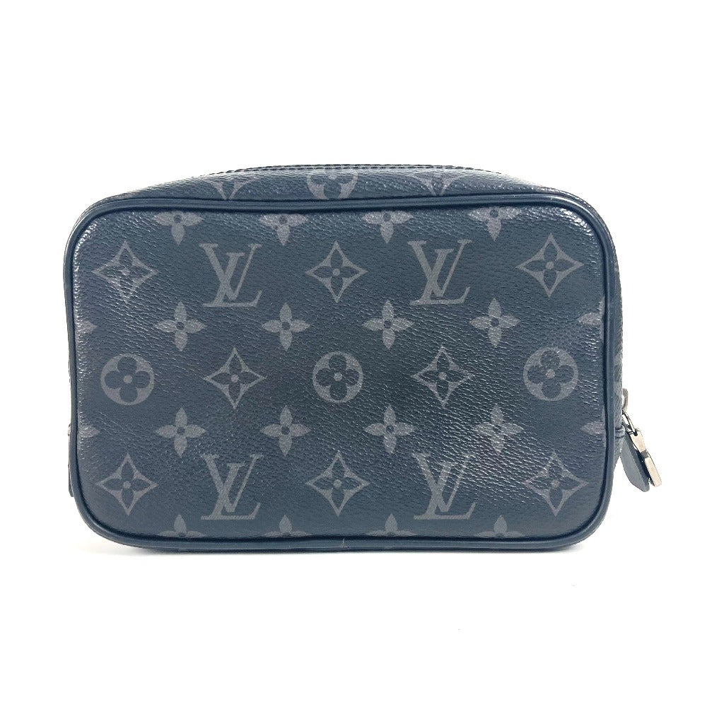 Louis Vuitton Pouch M43384 Eclipse True Monogram Canvas Black Wallet Case G 48
