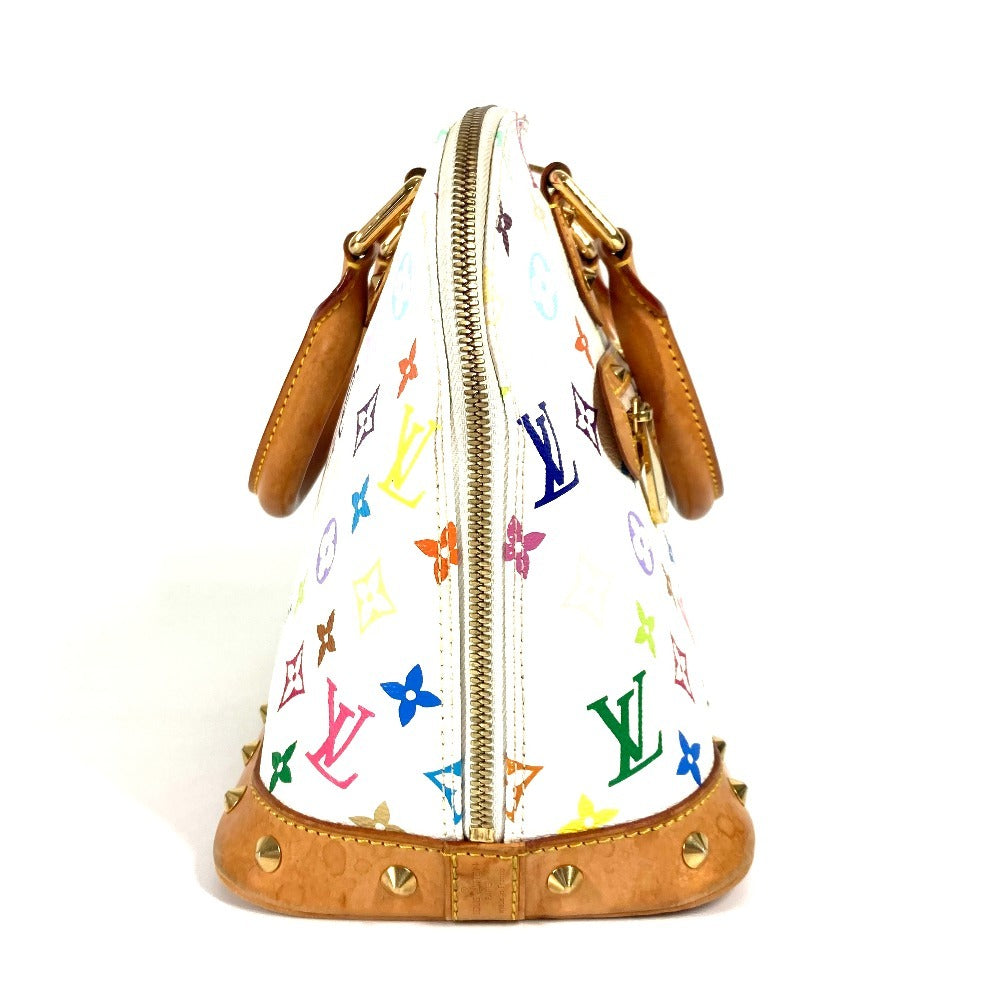 Louis Vuitton M92647 Alma Monogram Canvas White Multicolor Handbag