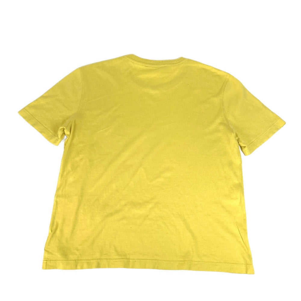 Louis Vuitton Short sleeve T-shirt yellow circle Cotton Logo Apparel