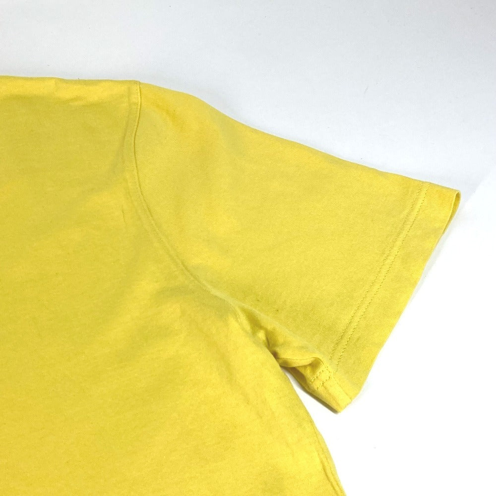 Louis Vuitton Short sleeve T-shirt yellow circle Cotton Logo Apparel