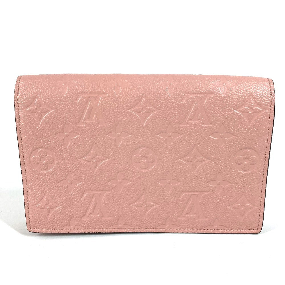 Louis Vuitton Long Purse M67841 Ann Platt Monogram Leather Pink Wallet Case