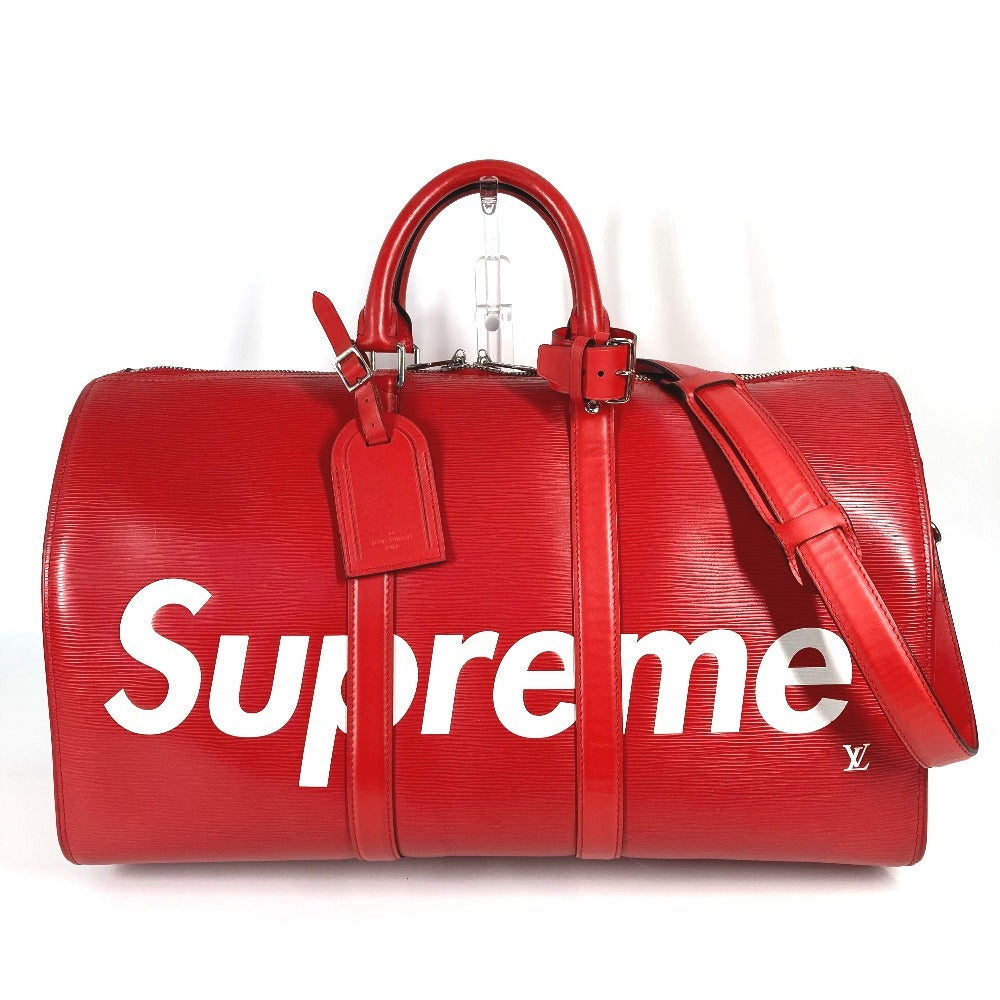Louis Vuitton Boston Duffel M53419 Epi Leather Red Travel Bag