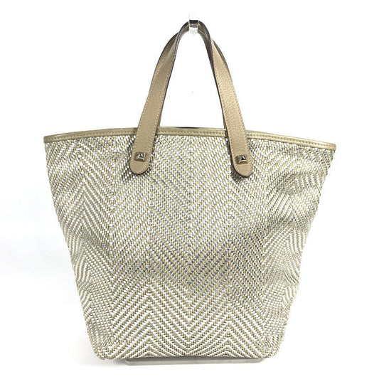 Hermes Tote Bag Polyester Handbag Kava Chennai Pm Kava Leather Beige