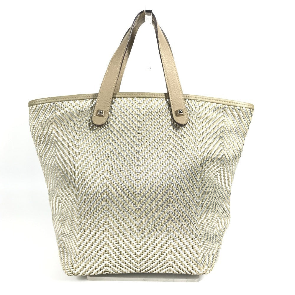 Tote Bag , Polyester Handbag Kava Chennai Leather Beige