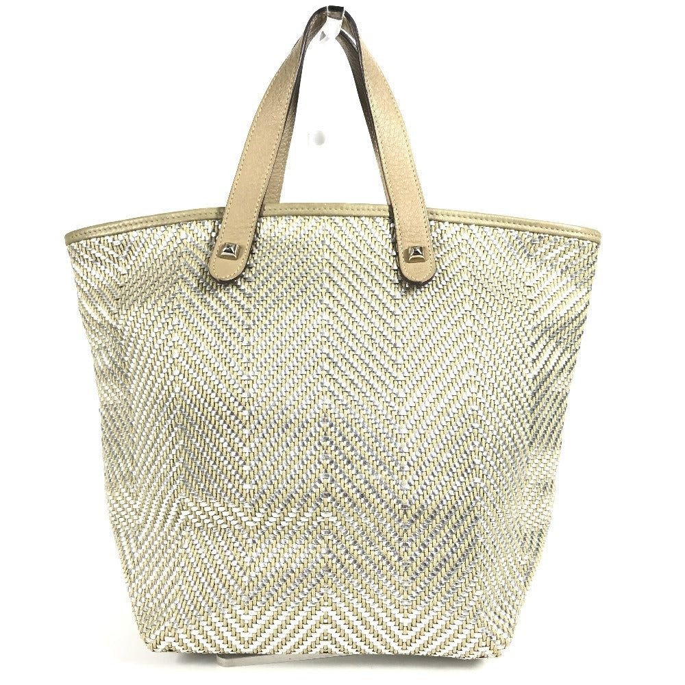 Tote Bag , Polyester Handbag Kava Chennai Leather Beige