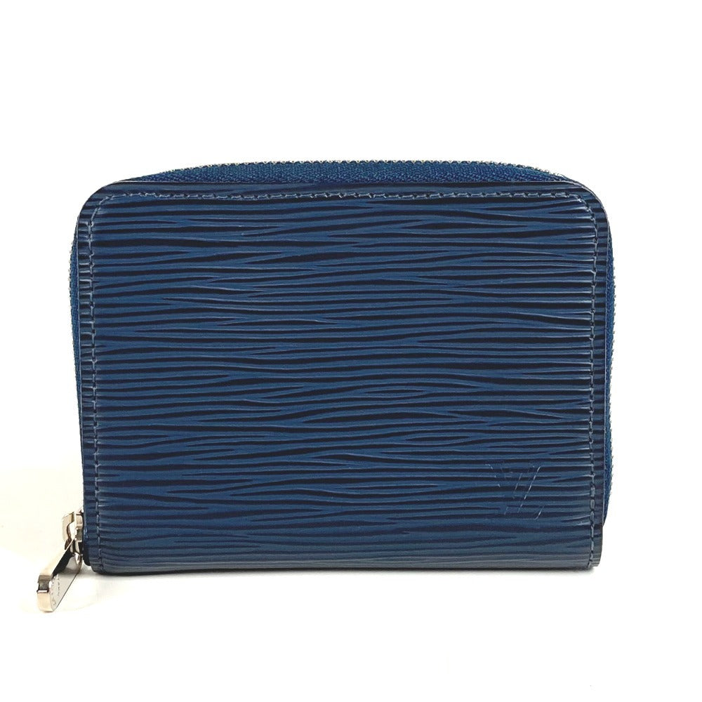 Louis Vuitton Coin M60438 Epi Zip Leather Blue Handbag