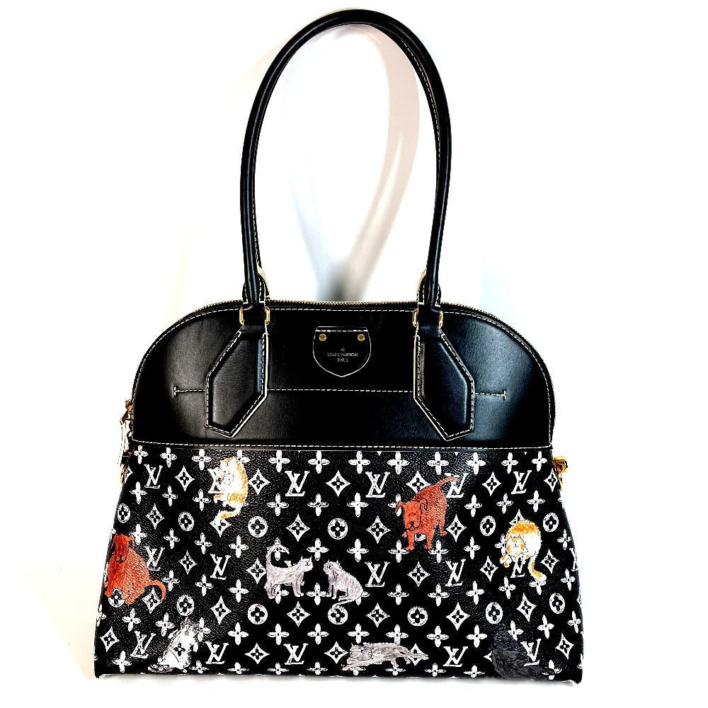 Louis Vuitton M44403 Catgram Cat Grace Coddington Leather Black Shoulder Bag