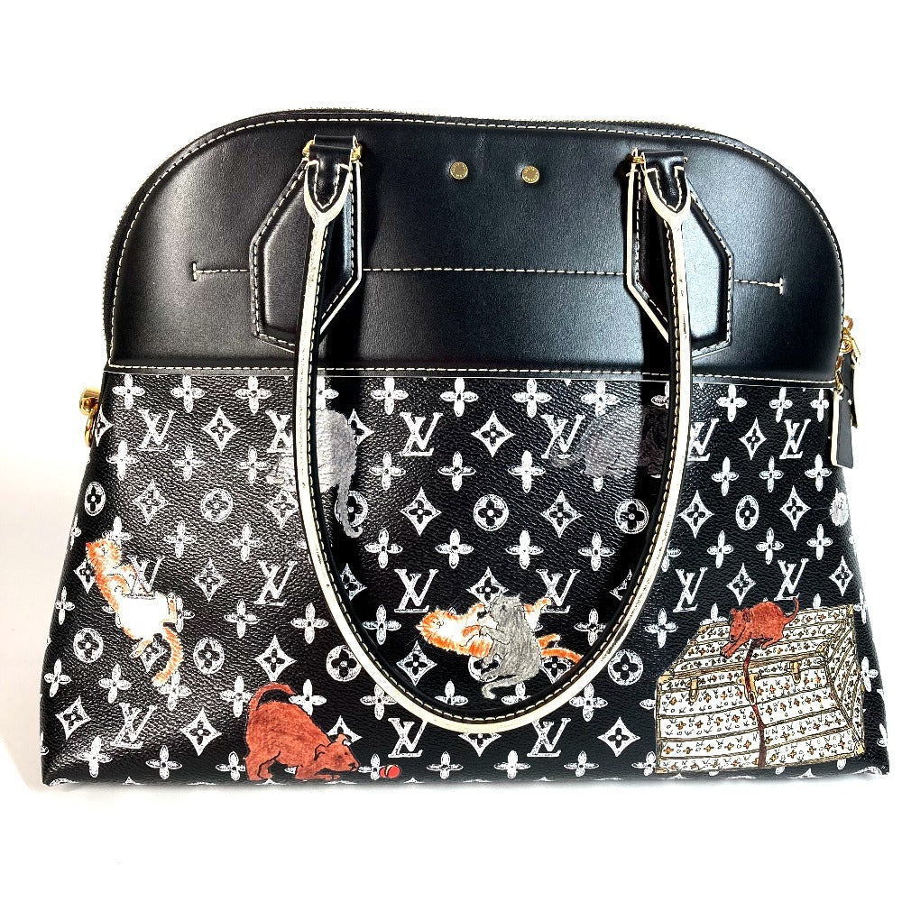 Louis Vuitton M44403 Catgram Cat Grace Coddington Leather Black Shoulder Bag