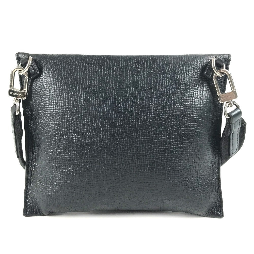 Louis Vuitton M81013 Taurillon Clemence Squared Collection Monogram Leather Denim Black Shoulder Bag
