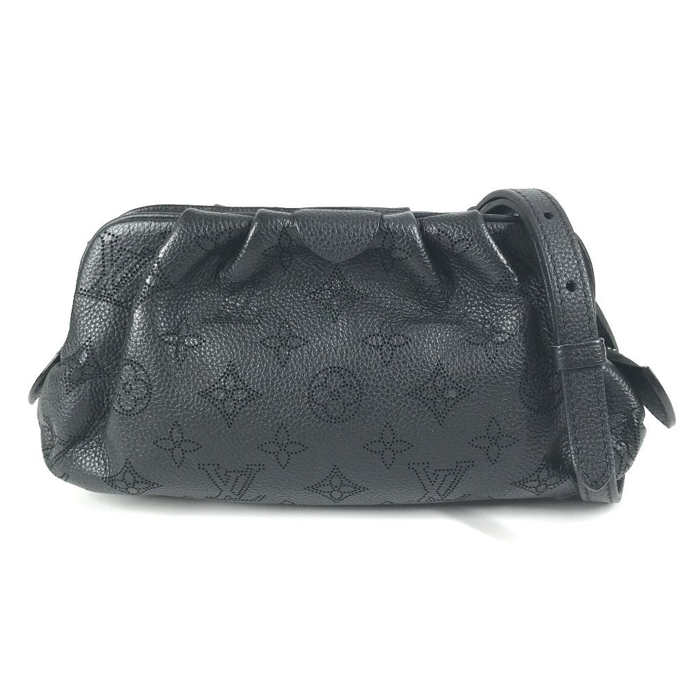 Louis Vuitton M80093 mahina Scalar Monogram Leather Black Mini Shoulder Bag
