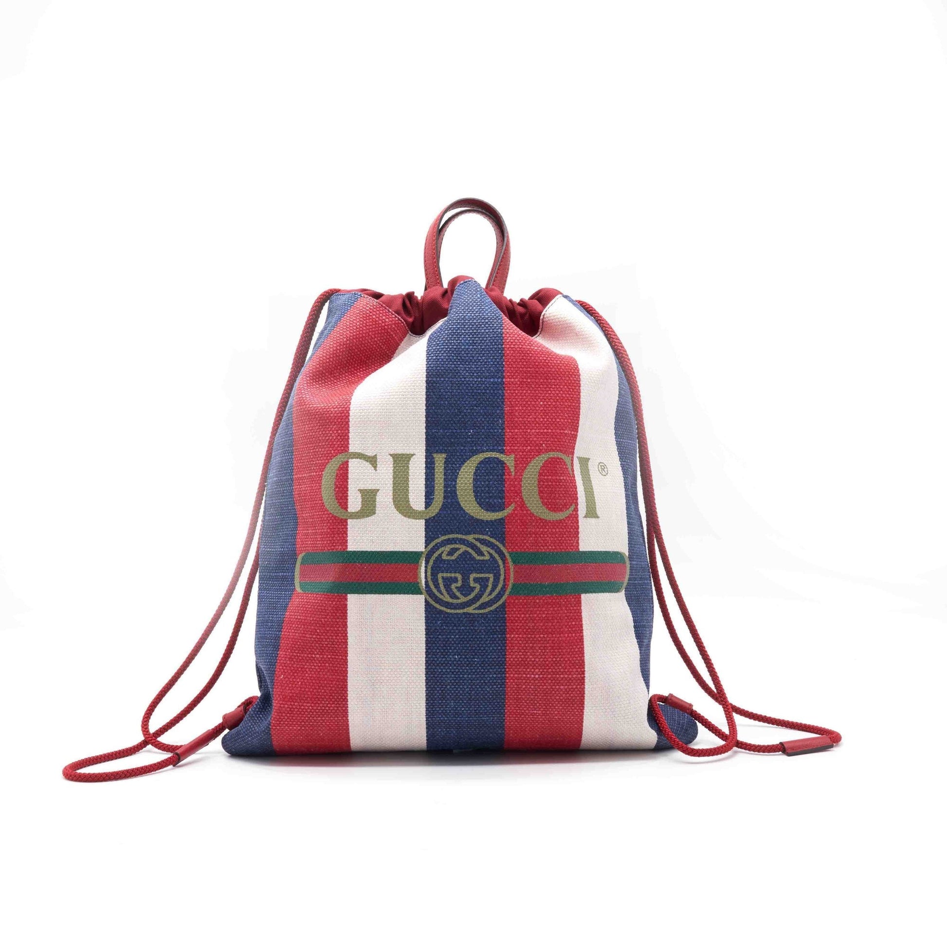Gucci Soft Supreme Drawstring Backpack Jewelry