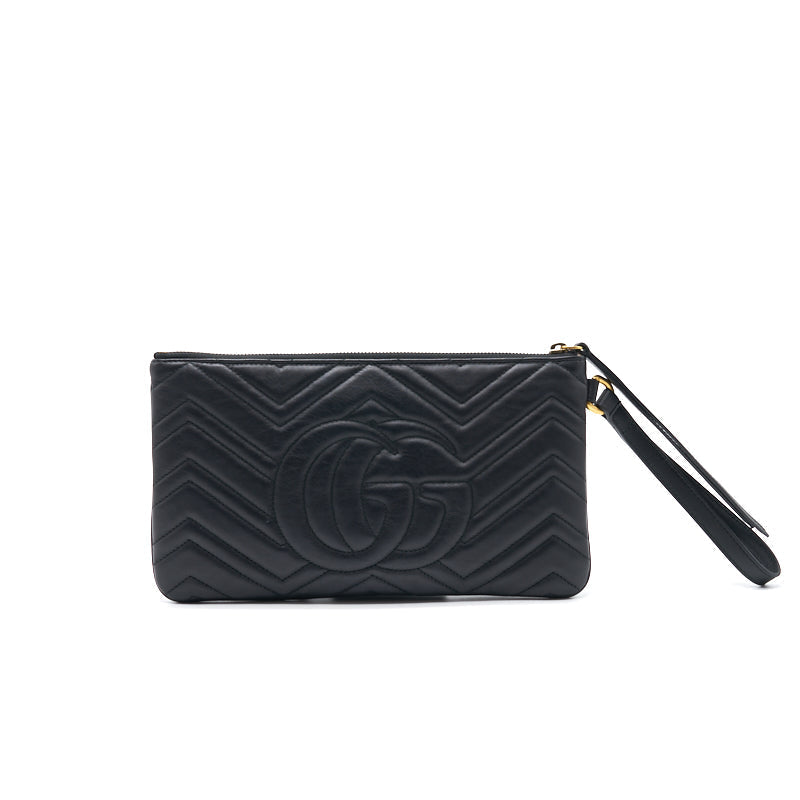 Gucci Clutch Leather Quilted Clutch Bag