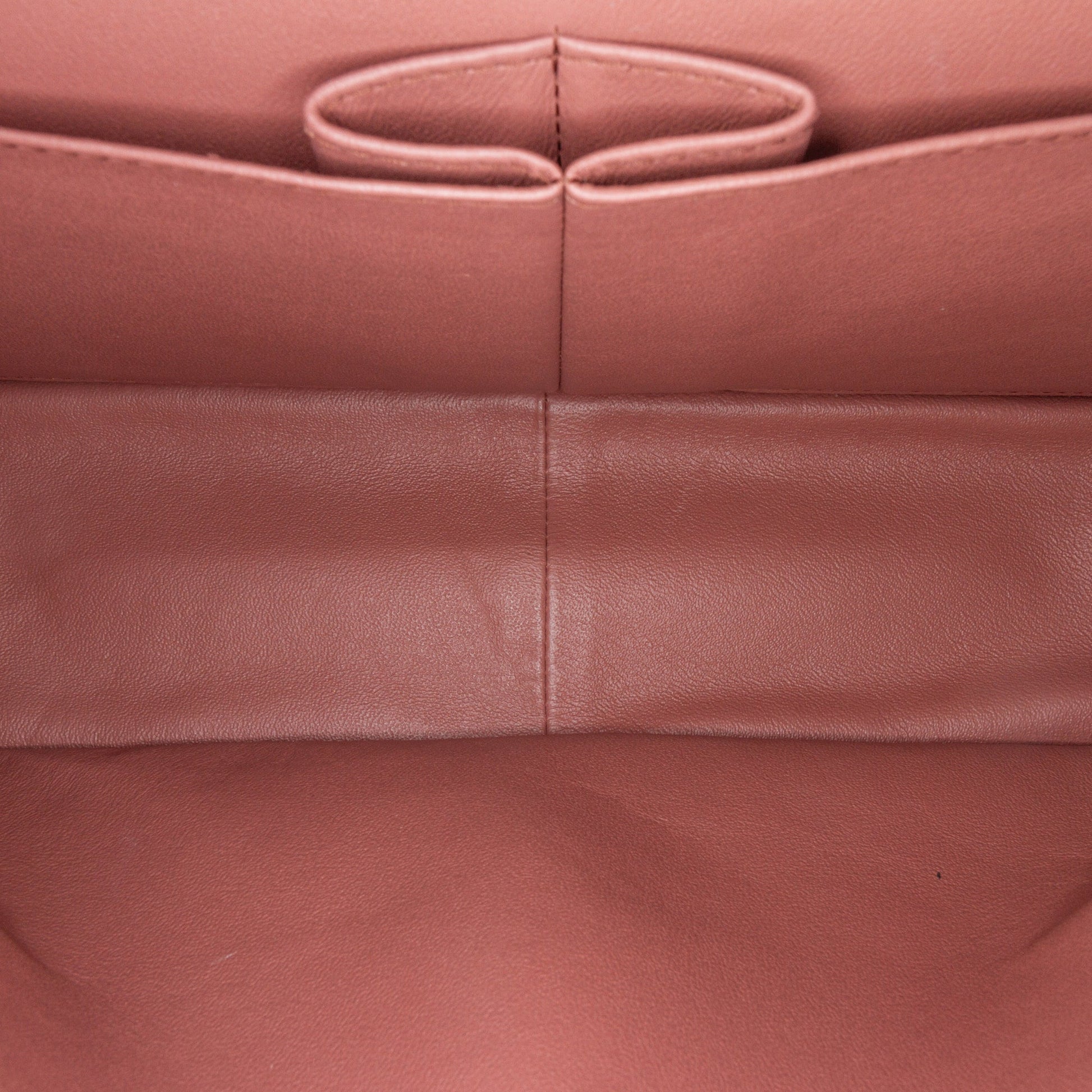 Brown Chanel Jumbo Classic Metallic Patent Double Flap Shoulder Bag