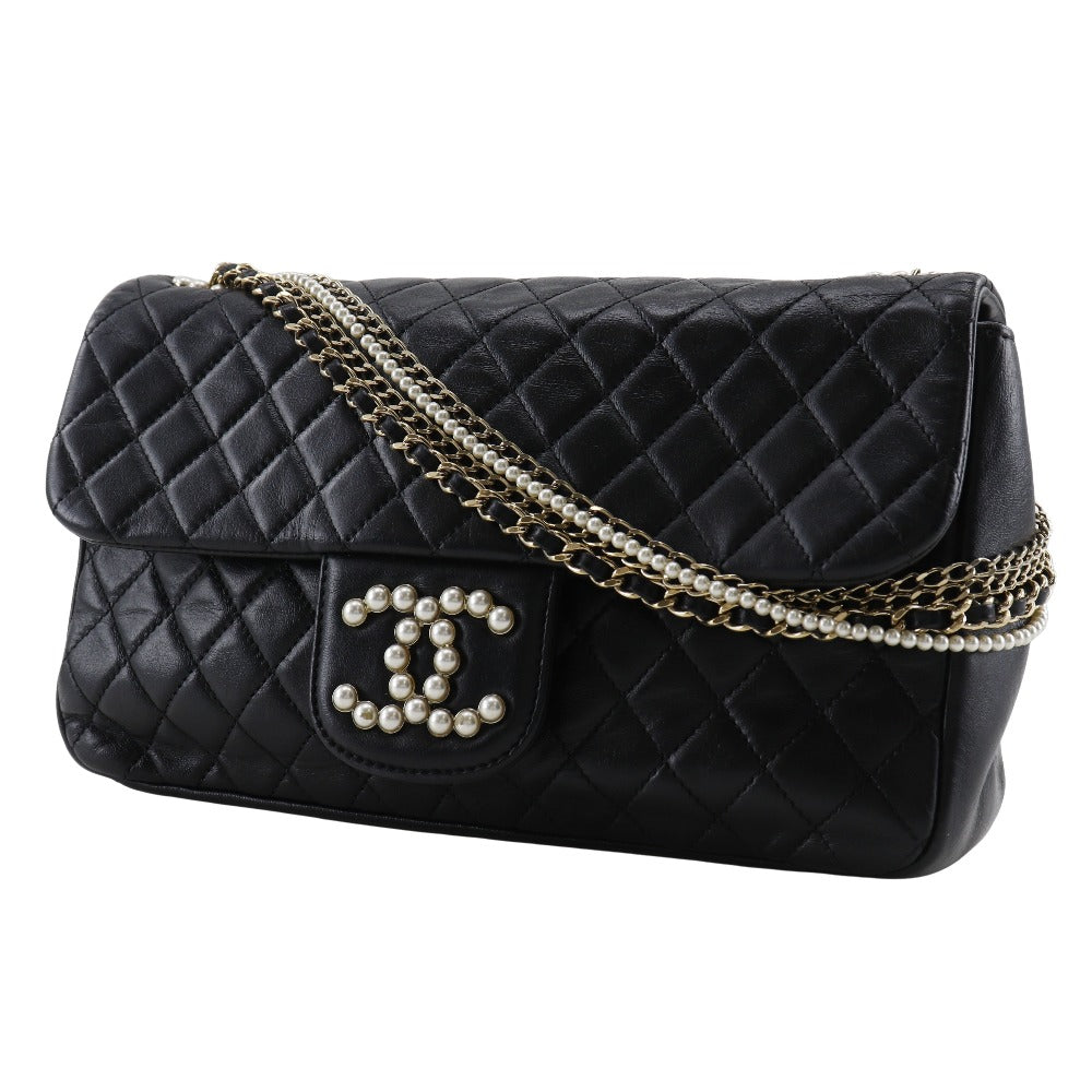 Chanel lambskin ChainShoulder Westminster Black Shoulder Bag