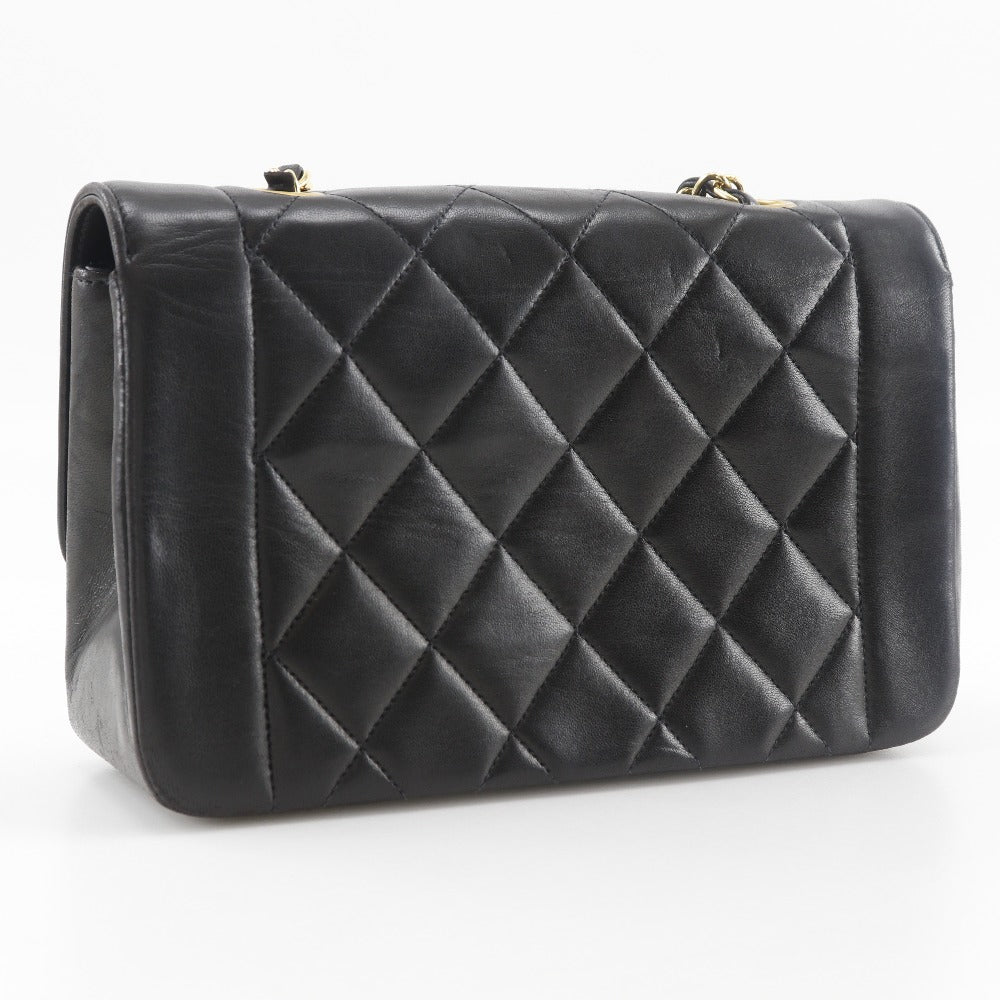 Chanel lambskin ChainShoulder Diana 22 Black Shoulder Bag