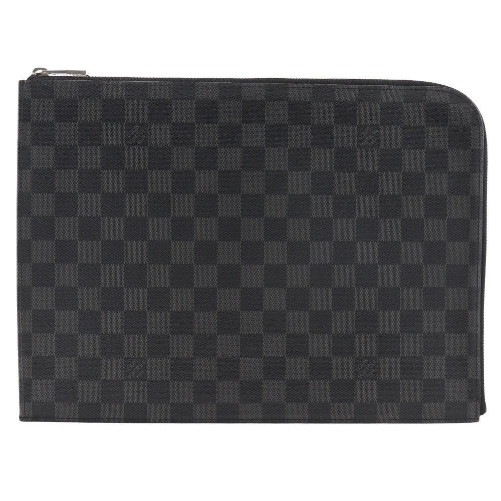 Louis Vuitton N41501 Damier Grafitto Pochette Jules Canvas Black Clutch Bag