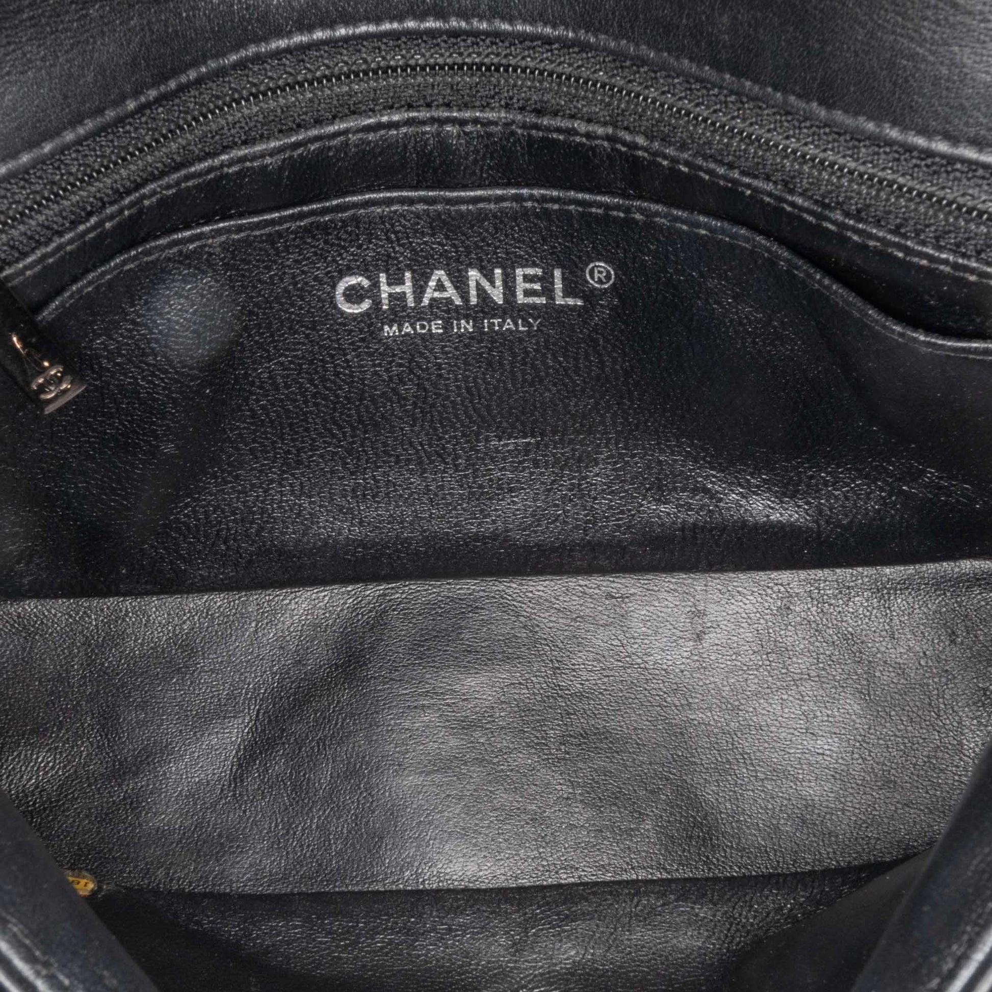 Black Chanel Mini Rectangular Classic Patent Single Flap Crossbody Bag