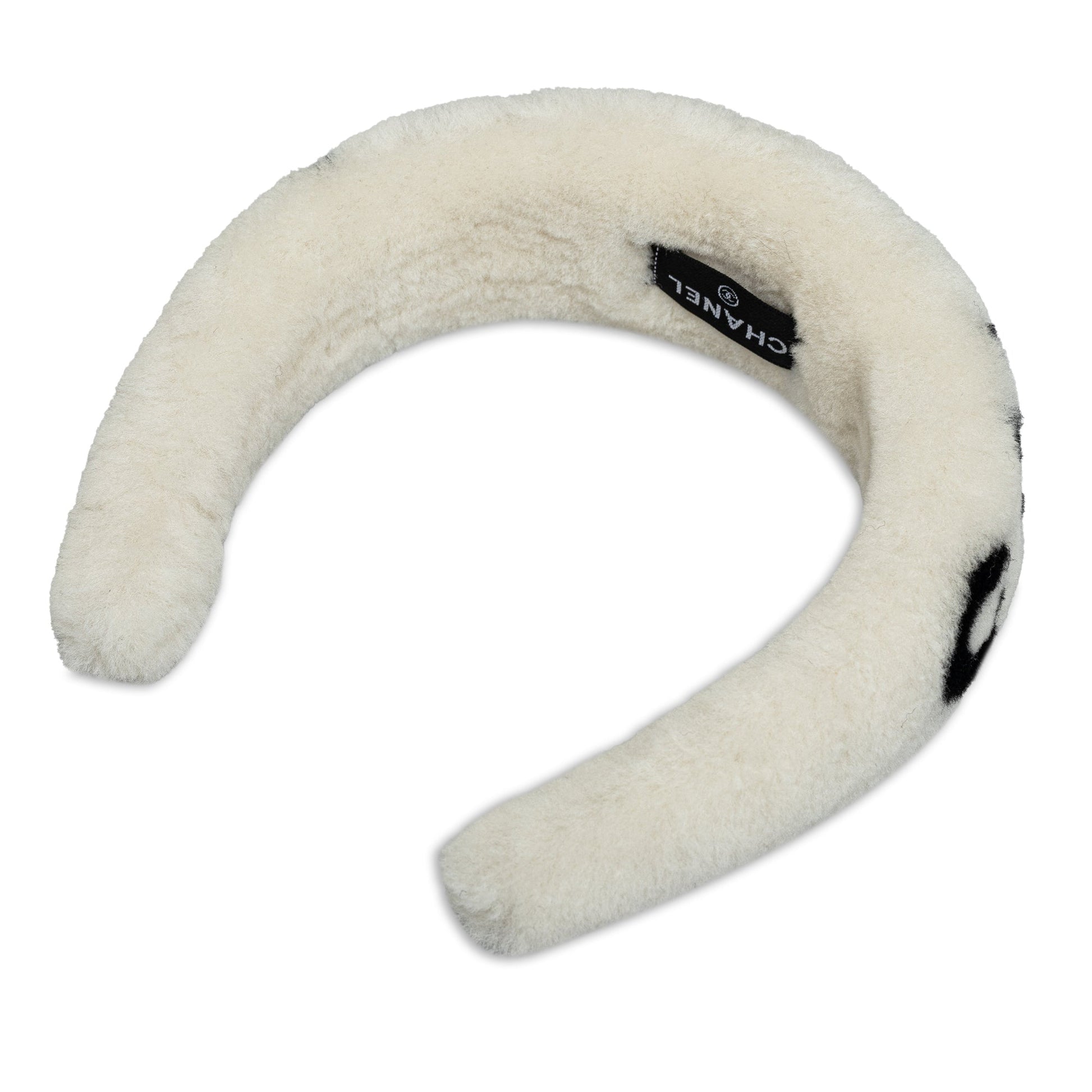CHANEL Shearling Logo Headband Other Accessories