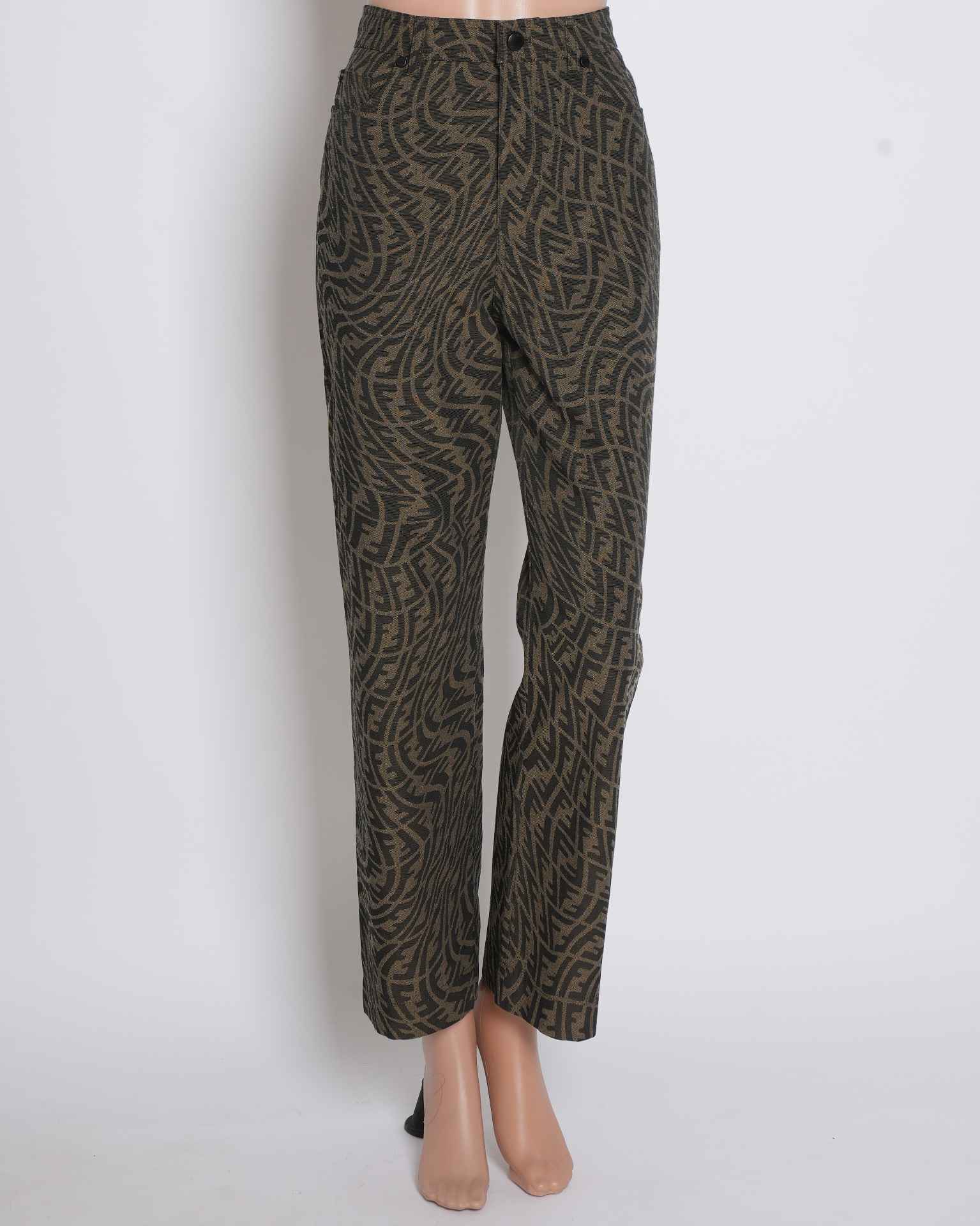 Fendi Handbag Women's Straight Fit Pants Monogram