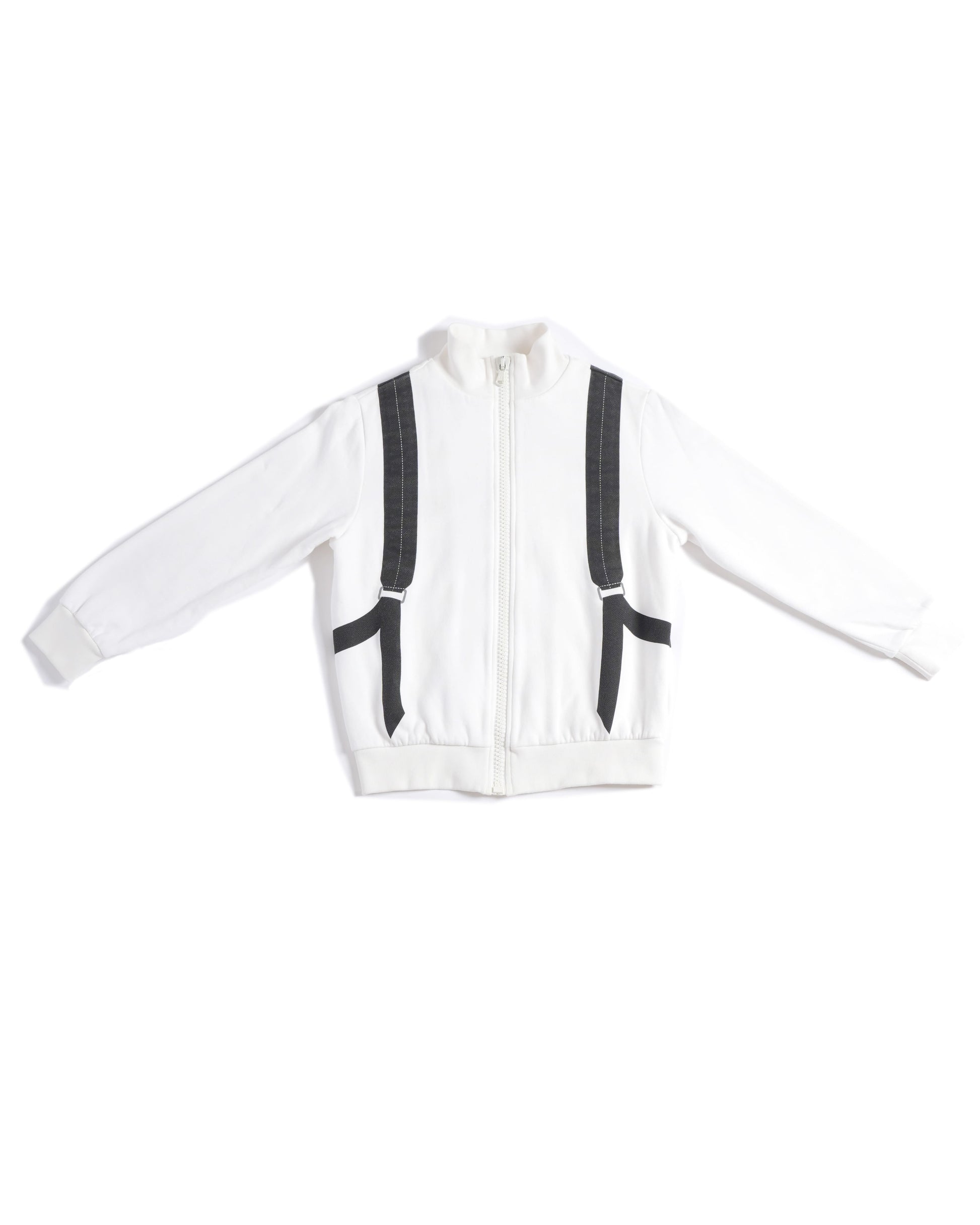 Fendi Handbag Kids Zipper Jacket In Boys White