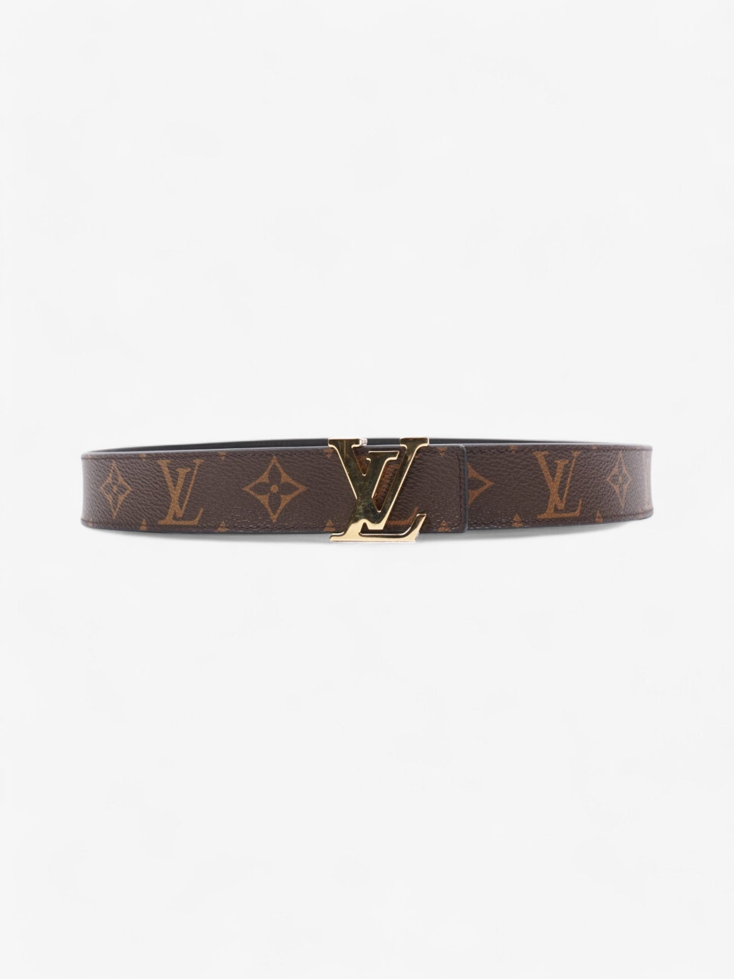 Louis Vuitton Initiales Reversible 85cm 34" Monogram Canvas Black Gold Belt