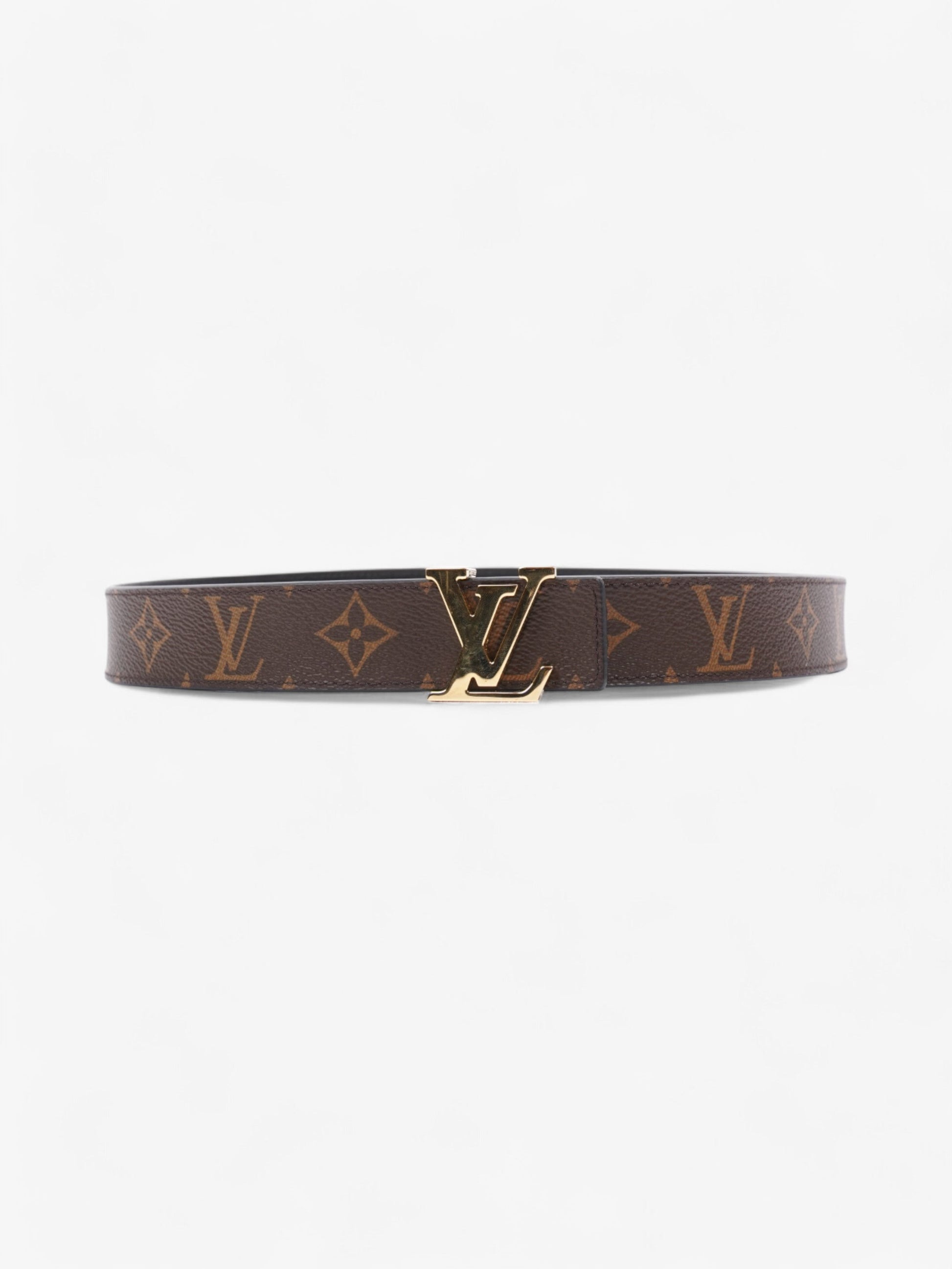 Louis Vuitton Initiales Reversible 85cm 34" Monogram Canvas Black Gold Belt