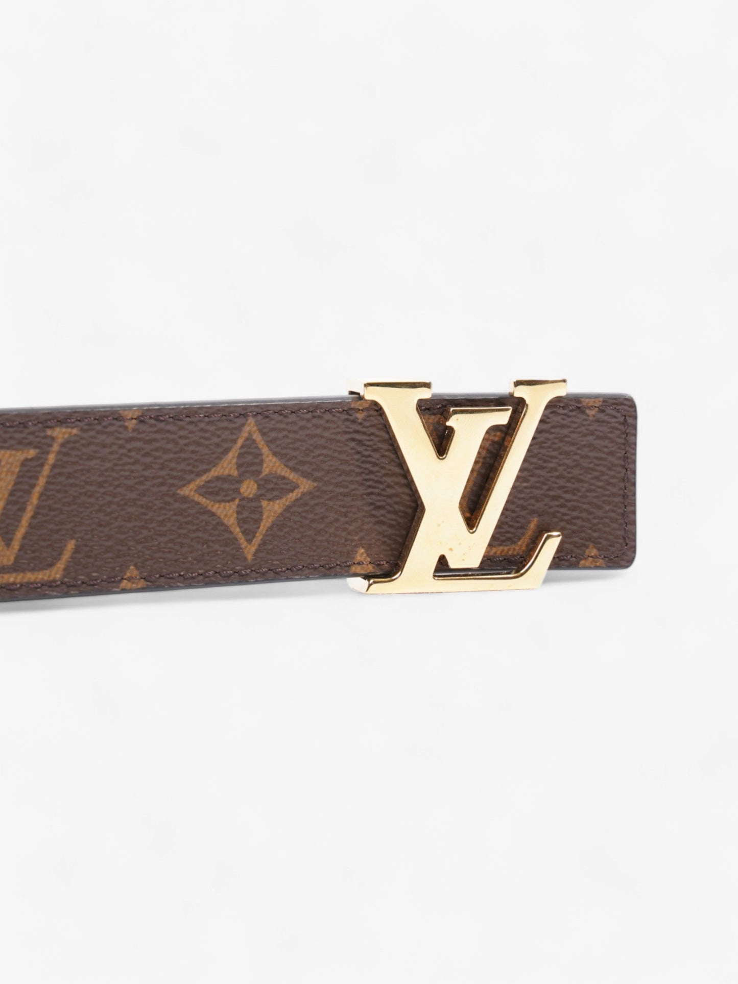 Louis Vuitton Initiales Reversible 85cm 34" Monogram Canvas Black Gold Belt