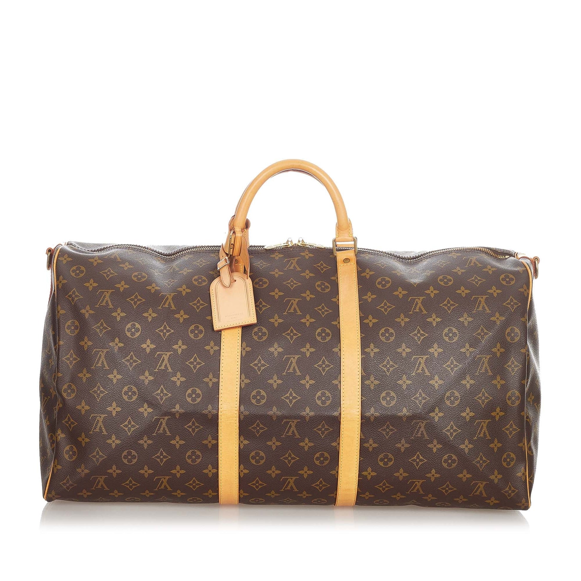 Louis-Vuitton Louis Vuitton Monogram Keepall Bandouliere 60 Brown