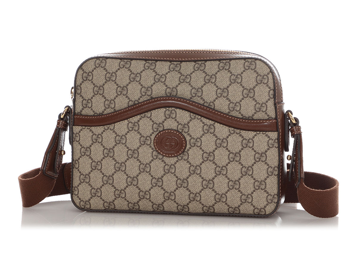 Gucci Supreme Messenger Bag Brown Crossbody Bag