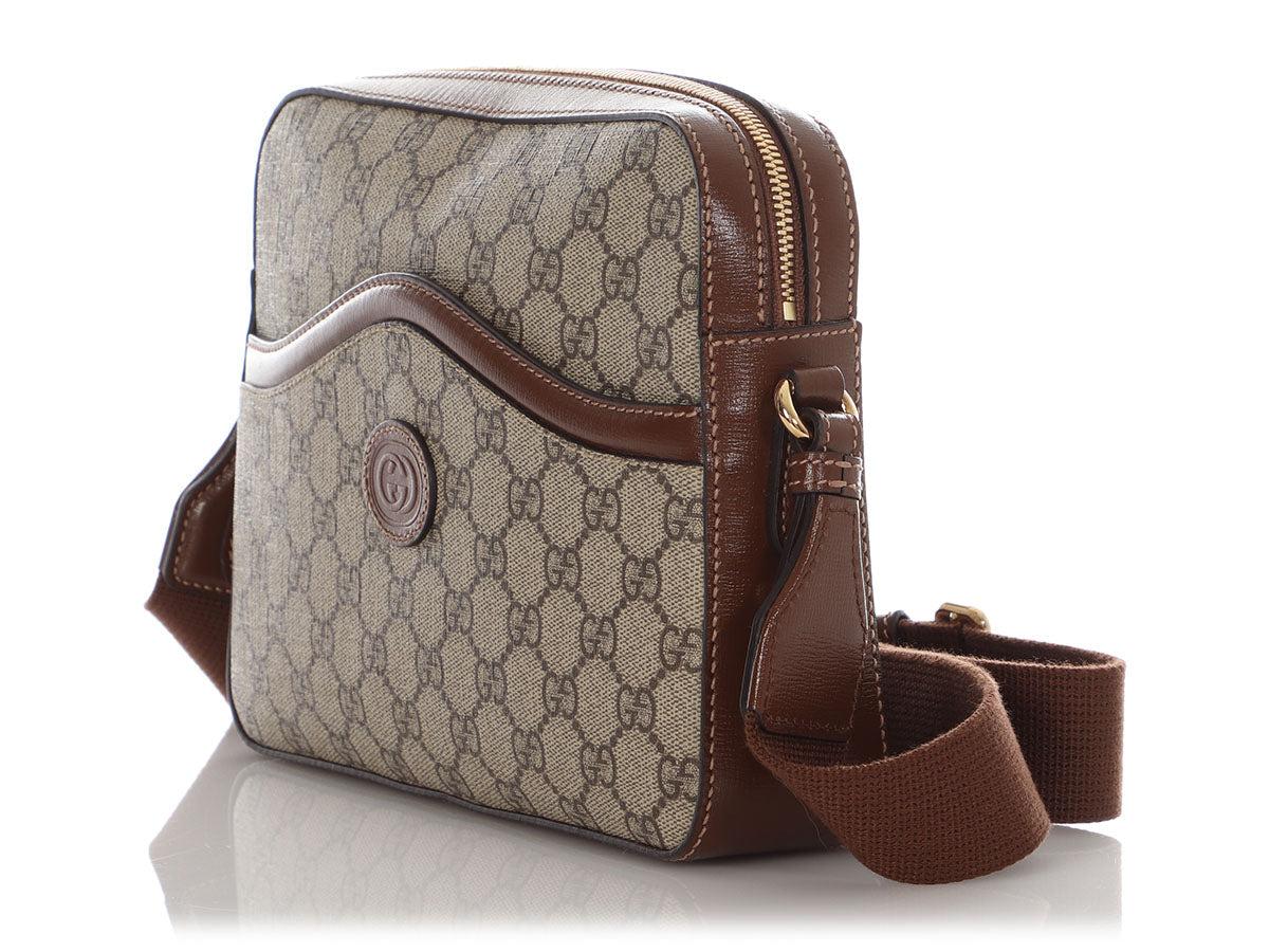 Gucci Supreme Messenger Bag Brown Crossbody Bag